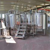 Průmyslový pivovarský systém 2000L Beer Equipment 3 Vessel Brewhouse